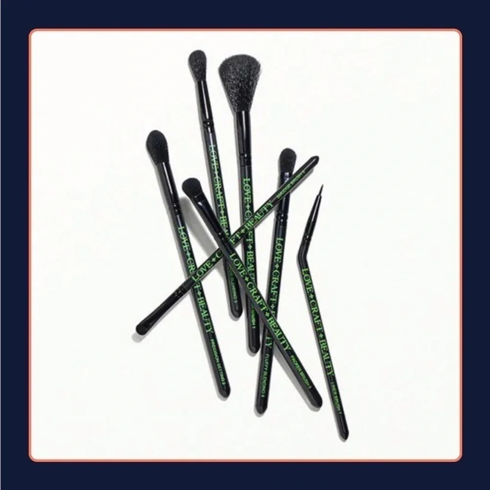NEW Love Craft Beauty 7 piece makeup brush set